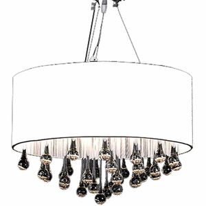 vidaXL Lustre com 85 cristais branco