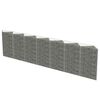 vidaXL Muro gabi&atilde;o em a&ccedil;o galvanizado 450x30x100 cm