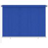 vidaXL Estore de rolo para exterior 205 (L) x 140 (A) cm azul HDPE