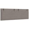 vidaXL Almofad&atilde;o de cabeceira Hanko 120 cm tecido cinzento-acastanhado