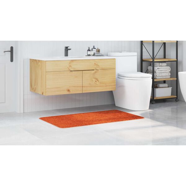 vidaXL Tapete de Banho Antiderrapante Laranja 70 x 120 cm PP