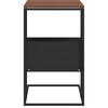 vidaXL Mesa de apoio 55x36x59,5 cm derivados de madeira preto