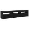 vidaXL Gabinete para TV 2 pcs Carvalho Preto 180 x 35 x 40 cm