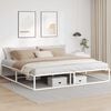 vidaXL Estrutura de cama sem colch&atilde;o branco 200x200 cm metal