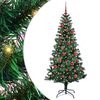 vidaXL &Aacute;rvore de Natal Artificial Pr&eacute;-iluminada Verde 150 cm
