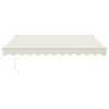vidaXL Toldo retr&aacute;til autom&aacute;tico 3x2,5 m cor creme