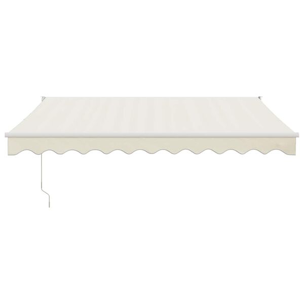 vidaXL Toldo retr&aacute;til autom&aacute;tico 3x2,5 m cor creme