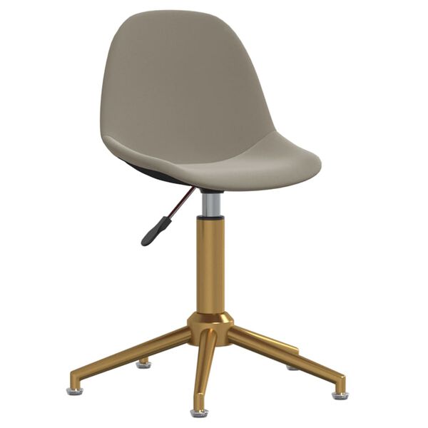 vidaXL Cadeiras de jantar girat&oacute;rias 4 pcs veludo cinzento-claro