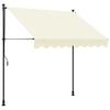 vidaXL Toldo Retr&aacute;til Manual Creme