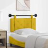 vidaXL Cabeceira Suspensa Amarelo 100 x 55 x 5 cm Veludo