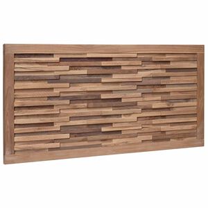 vidaXL Cabeceira de Cama Natural Madeira de Teca S&oacute;lida