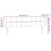 vidaXL Cabeceira de cama c/ abas veludo 183x23x78/88 cm cinzento-claro