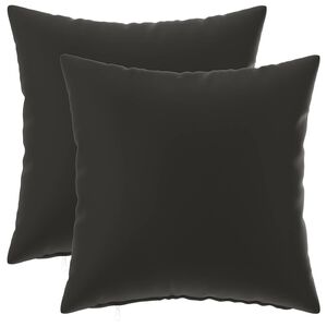 vidaXL Capa almofada 2 pcs HEERLEN Preto 30 x 30 cm Poli&eacute;ster