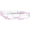 vidaXL Estrutura da Cama Marrom Cera 205.5 x 95.5 x 51 cm