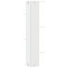 vidaXL Estante parede p/ canto 36,5x36,5x140 cm deriv. madeira branco