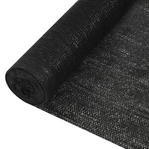 vidaXL Rede de oculta&ccedil;&atilde;o para privacidade PEAD 150 g/m&sup2; 1,5x50 m preto