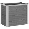 vidaXL Canteiro de jardim elevado Cinzento 50 x 30 x 42 cm