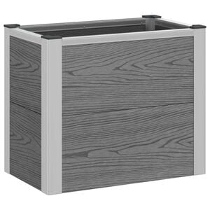 vidaXL Canteiro de jardim elevado Cinzento 50 x 30 x 42 cm