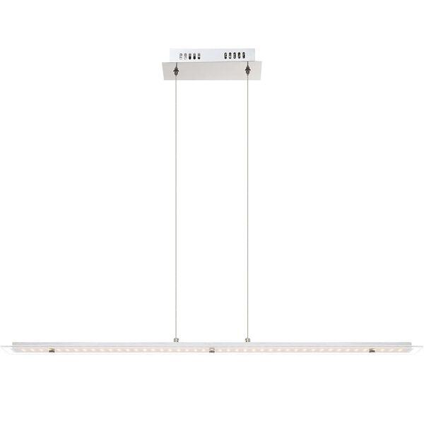 GLOBO Candeeiro suspenso c/ luz LED LIGURIA cromado e vidro 67804-18H