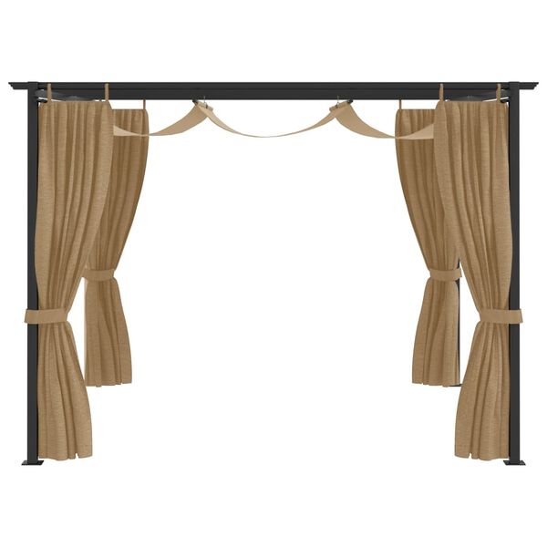 vidaXL Gazebo 4x3 m cor creme