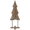 vidaXL &Aacute;rvore de Natal Castanho 121 cm Madeira de Teca S&oacute;lida