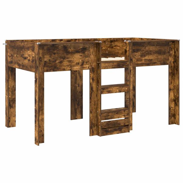 vidaXL Beliche para Crian&ccedil;as Carvalho Defumado 100 x 200 cm