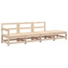 vidaXL 4 pcs conjunto lounge de jardim madeira de pinho maci&ccedil;a