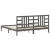 vidaXL Cabeceira de cama 81x4x100 cm pinho maci&ccedil;o preto