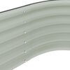 vidaXL Canteiro elevado de jardim aço galvanizado 320x80x44cm cinzento