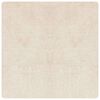 vidaXL Tapete Shaggy Antiderrapante Creme 200 x 200 cm PP