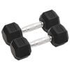 vidaXL Halteres 2 pcs 6 kg total ferro fundido