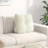 vidaXL Travesseiro para Costas Creme 45 x 24 x 50 cm Veludo