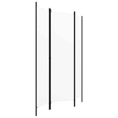 vidaXL Divisória de quarto com 3 painéis 150x180 cm branco