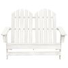 vidaXL Cadeira de jardim Adirondack 2 lugares abeto maciço branco