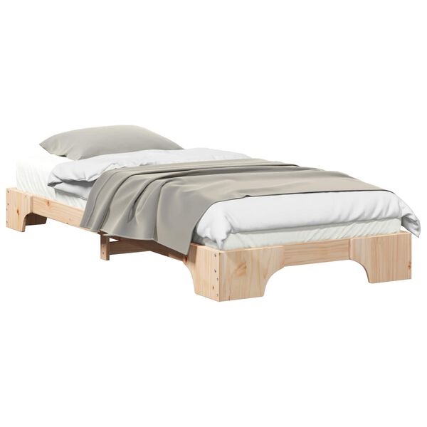 vidaXL Estrutura da Cama Castanho 100 x 220 cm