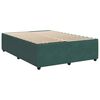 vidaXL Estrutura de cama sem colchão 140x190 cm veludo verde-escuro