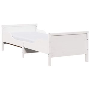 vidaXL Estrutura da Cama Branco 80 x 200 cm Madeira de Pinheiro S&oacute;lida