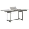 vidaXL Mesa de jantar p/ jardim (120-170)x80x75 cm ac&aacute;cia maci&ccedil;a