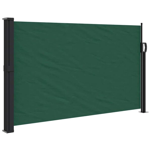 vidaXL Toldo lateral retr&aacute;til 117x300 cm verde-escuro