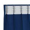 vidaXL Cortinas Blackout com Argolas 2 pcs Azul Escuro 175 x 140 cm