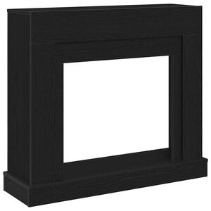 vidaXL Cornija lareira 100x30x87,5 cm deriv. madeira carvalho preto