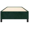 vidaXL Estrutura de cama sem colch&atilde;o 90x190 cm veludo verde-escuro