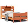 vidaXL Cama sem colch&atilde;o 120x190 cm madeira pinho maci&ccedil;a castanho-mel
