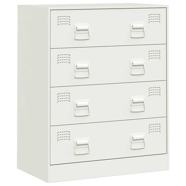 vidaXL Aparador 67x39x83 cm a&ccedil;o branco