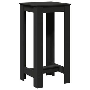 vidaXL Mesa de bar 51x50x103,5 cm derivados de madeira preto