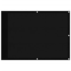 vidaXL Tela de varanda 75x700 cm 100% poli&eacute;ster oxford preto
