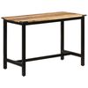 vidaXL Mesa de jantar 110x60x76 cm madeira de mangueira maci&ccedil;a
