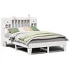 vidaXL Cama sem colch&atilde;o 140x190 cm madeira de pinho maci&ccedil;a branco