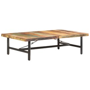 vidaXL Mesa de centro 142x90x42 cm madeira recuperada maci&ccedil;a