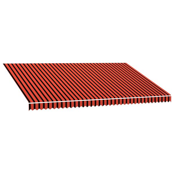 vidaXL Lona para toldo 5x3 m laranja e castanho